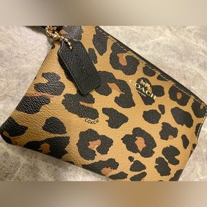 Coach Leopard Wristlet